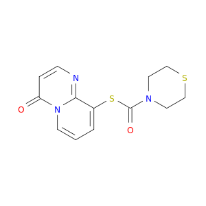 4-Thiomorpholinecarbothioicacid, S-(4-oxo-4H-pyrido[1,2-a]pyrimidin-9-yl) ester