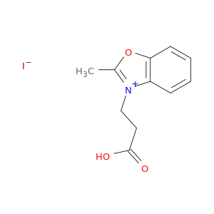 Benzoxazolium, 3-(2-carboxyethyl)-2-methyl-, iodide