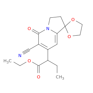 ethyl 2-(6'-cyano-5'-oxo-2',3'-dihydro-5'h-spiro[1,3-dioxolane-2,1'-indolizin]-7'-yl)butanoate