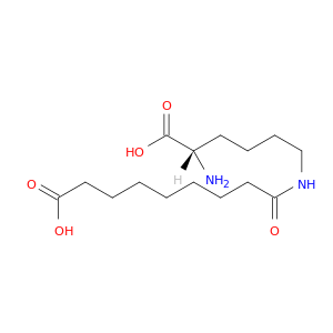 Nonanoic acid, 9-[[(5S)-5-amino-5-carboxypentyl]amino]-9-oxo-