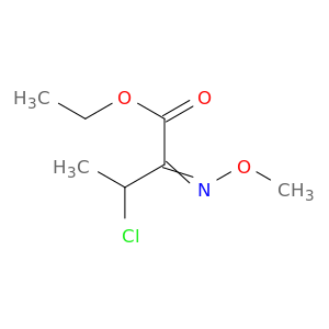 Butanoic acid, 3-chloro-2-(methoxyimino)-, ethyl ester