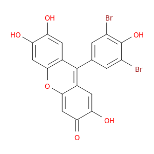3H-Xanthen-3-one, 9-(3,5-dibromo-4-hydroxyphenyl)-2,6,7-trihydroxy-