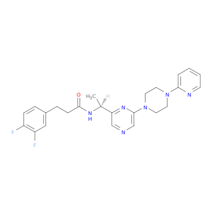 3,4-二氟-N-[(1S)-1-[6-[4-(2-吡啶基)-1-哌嗪基]-2-吡嗪基]乙基]苯丙酰胺