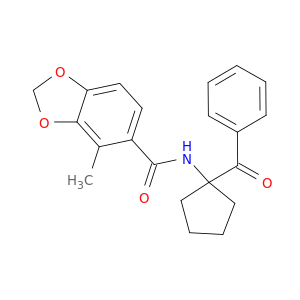 1,3-Benzodioxole-5-carboxamide, N-(1-benzoylcyclopentyl)-4-methyl-