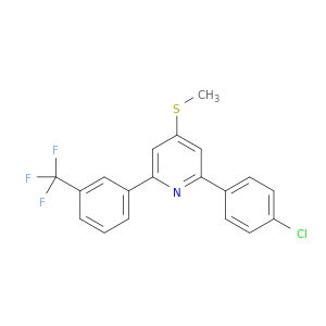 Pyridine,2-(4-chlorophenyl)-4-(methylthio)-6-[3-(trifluoromethyl)phenyl]-