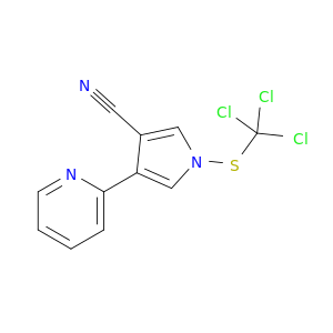 1H-Pyrrole-3-carbonitrile, 4-(2-pyridinyl)-1-[(trichloromethyl)thio]-