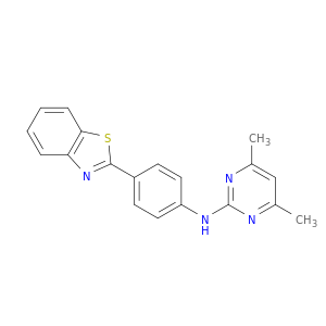 N-[4-(2-苯并噻唑基)苯基]-4,6-二甲基-2-嘧啶胺