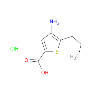 2-噻吩羧酸,4-氨基-5-丙基-,盐酸盐(1：1)