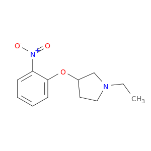 Pyrrolidine, 1-ethyl-3-(2-nitrophenoxy)-