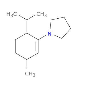 Pyrrolidine, 1-[3-methyl-6-(1-methylethyl)-1-cyclohexen-1-yl]-