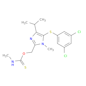5-(3,5-DICHLOROPHENYLTHIO)-4-ISOPROPYL-1-METHYL-2-(N-METHYLTHIOCARBAMOYL)OXYMETHYL-1H-IMIDAZOLE