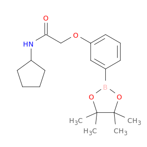 N-环戊基-2-(3-(4,4,5,5-四甲基-1,3,2-二氧硼杂环戊烷-2-基)苯氧基)乙酰胺