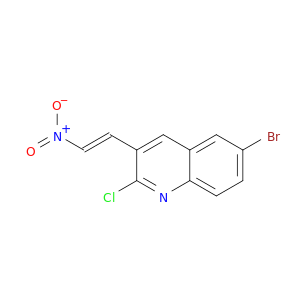 6-溴-2-氯-3-(2-硝基烯基)喹啉