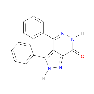 7H-Pyrazolo[3,4-d]pyridazin-7-one, 2,6-dihydro-3,4-diphenyl-