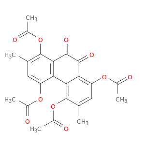 9,10-Phenanthrenedione, 1,4,5,8-tetrakis(acetyloxy)-2,6-dimethyl-