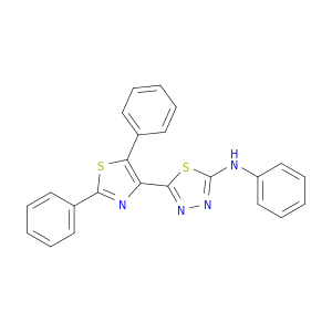 1,3,4-Thiadiazol-2-amine, 5-(2,5-diphenyl-4-thiazolyl)-N-phenyl-