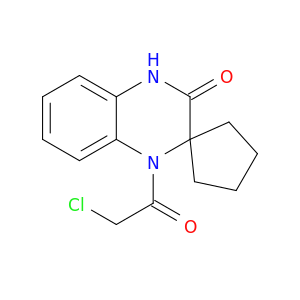 1'-(2-Chloroacetyl)-3',4'-dihydro-1'H-spiro[cyclopentane-1,2'-quinoxaline]-3'-one