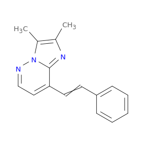 Imidazo[1,2-b]pyridazine, 2,3-dimethyl-8-(2-phenylethenyl)-