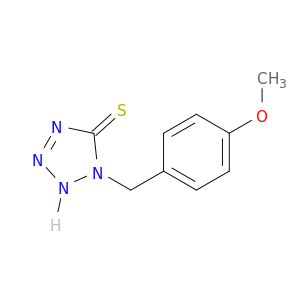 5H-Tetrazole-5-thione, 1,2-dihydro-1-[(4-methoxyphenyl)methyl]-