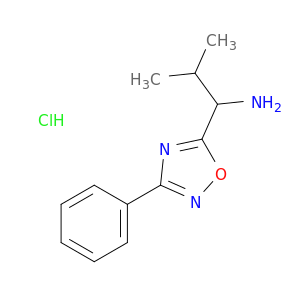 2-methyl-1-(3-phenyl-1,2,4-oxadiazol-5-yl)propan-1-amine hydrochloride