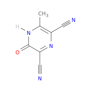 2,6-Pyrazinedicarbonitrile, 3,4-dihydro-5-methyl-3-oxo-