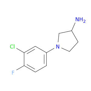 1-(3-Chloro-4-fluorophenyl)pyrrolidin-3-amine