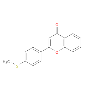 4H-1-Benzopyran-4-one, 2-[4-(methylthio)phenyl]-