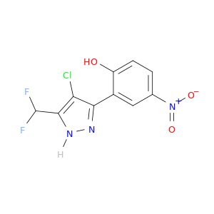 Phenol, 2-[4-chloro-5-(difluoromethyl)-1H-pyrazol-3-yl]-4-nitro-