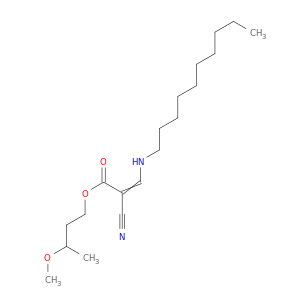 2-Propenoic acid, 2-cyano-3-(decylamino)-, 3-methoxybutyl ester