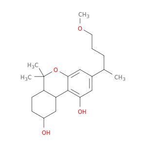6H-Dibenzo(b,d)pyran-1,9-diol, 6a,7,8,9,10,10a-hexahydro-6,6-dimethyl-3-(4-methoxy-1-methylbutyl)-