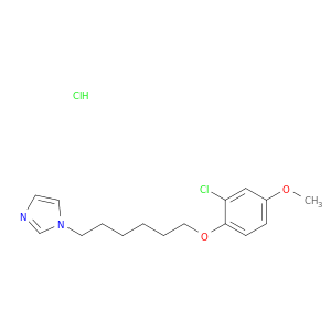 1H-Imidazole,1-[6-(2-chloro-4-methoxyphenoxy)hexyl]-, hydrochloride (1:1)