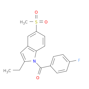 1H-Indole, 2-ethyl-1-(4-fluorobenzoyl)-5-(methylsulfonyl)-
