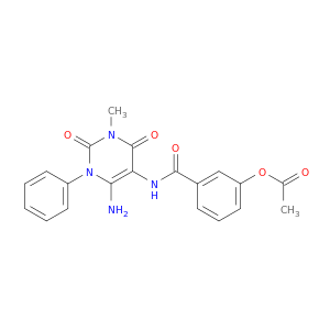 Benzamide,3-(acetyloxy)-N-(6-amino-1,2,3,4-tetrahydro-3-methyl-2,4-dioxo-1-phenyl-5-pyrimidinyl)-