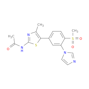 ACETAMIDE, N-[5-[3-(1H-IMIDAZOL-1-YL)-4-(METHYLSULFONYL)PHENYL]-4-METHYL-2-THIAZOLYL]-