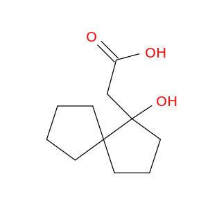 Spiro[4.4]nonane-1-acetic acid, 1-hydroxy-