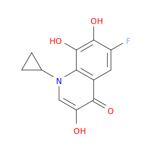 4(1H)-Quinolinone, 1-cyclopropyl-6-fluoro-3,7,8-trihydroxy-