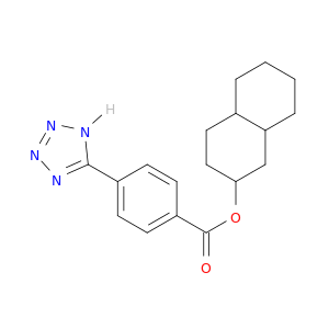 Benzoic acid, 4-(1H-tetrazol-5-yl)-, decahydro-2-naphthalenyl ester