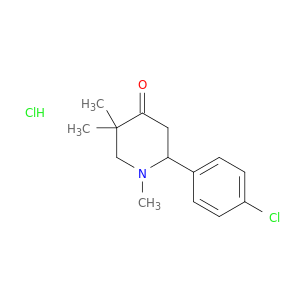 4-Piperidinone, 2-(4-chlorophenyl)-1,5,5-trimethyl-, hydrochloride
