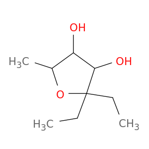 2,2-DIETHYL-5-METHYLTETRAHYDROFURAN-3,4-DIOL