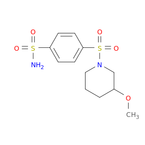 Benzenesulfonamide, 4-[(3-methoxy-1-piperidinyl)sulfonyl]-