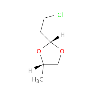 1,3-Dioxolane, 2-(2-chloroethyl)-4-methyl-, cis-