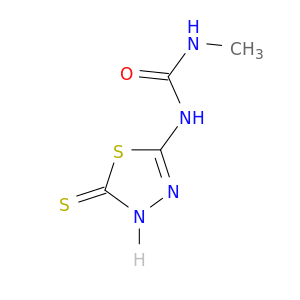 Urea, N-(4,5-dihydro-5-thioxo-1,3,4-thiadiazol-2-yl)-N'-methyl-