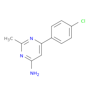6-（4-氯苯基）-2-甲基嘧啶-4-胺