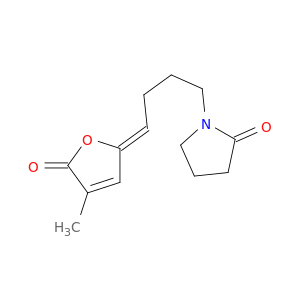 2-Pyrrolidinone, 1-[(4Z)-4-(4-methyl-5-oxo-2(5H)-furanylidene)butyl]-