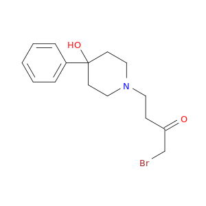 2-Butanone, 1-bromo-4-(4-hydroxy-4-phenyl-1-piperidinyl)-
