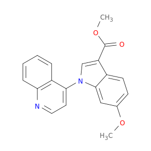1H-Indole-3-carboxylic acid, 6-methoxy-1-(4-quinolinyl)-, methyl ester