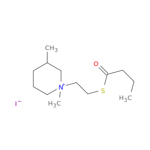 Piperidinium, 1,3-dimethyl-1-[2-[(1-oxobutyl)thio]ethyl]-, iodide