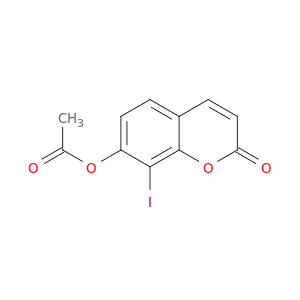 2H-1-Benzopyran-2-one, 7-(acetyloxy)-8-iodo-