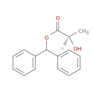 Propanoic acid, 2-hydroxy-, diphenylmethyl ester, (2R)-