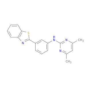 2-Pyrimidinamine, N-[3-(2-benzothiazolyl)phenyl]-4,6-dimethyl-